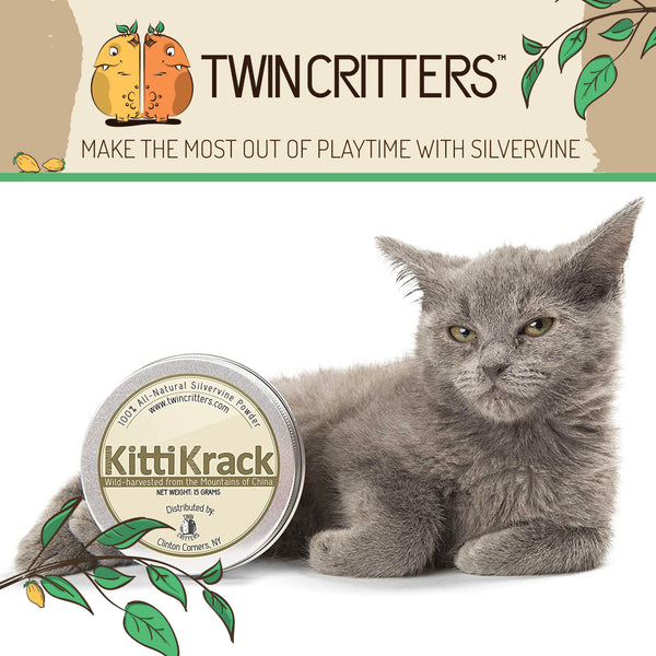 KittiKrack - 15 gram Organic Silvervine Powder – TwinCritters