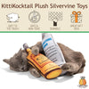 KittiKocktail - Silvervine Liquor Bottles - Plush Catnip Toy