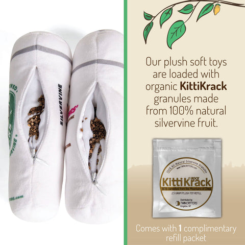 KittiBuzz- Silvervine Coffee Cups - Plush Catnip Toy