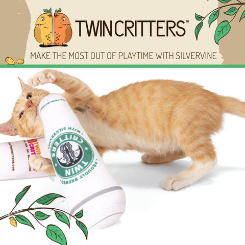 KittiBuzz- Silvervine Coffee Cups - Plush Catnip Toy