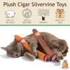 KittiDoobi- Silvervine Cigars - Plush Catnip Toy