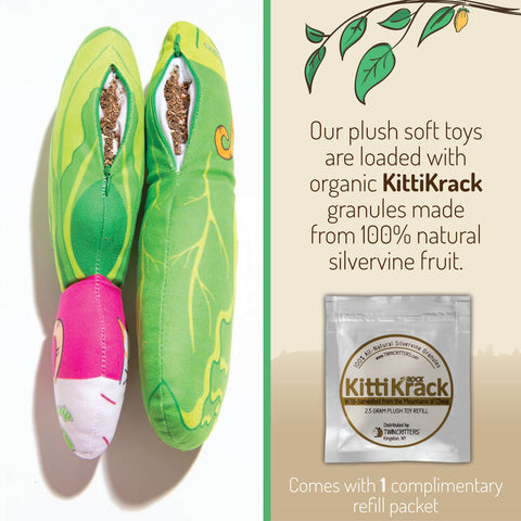 KittiVeggi- Silvervine Vegetables - Plush Catnip Toy