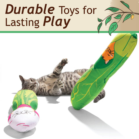 KittiVeggi- Silvervine Vegetables - Plush Catnip Toy
