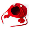 Handmade Wool Cat Cave Bed - Lobster