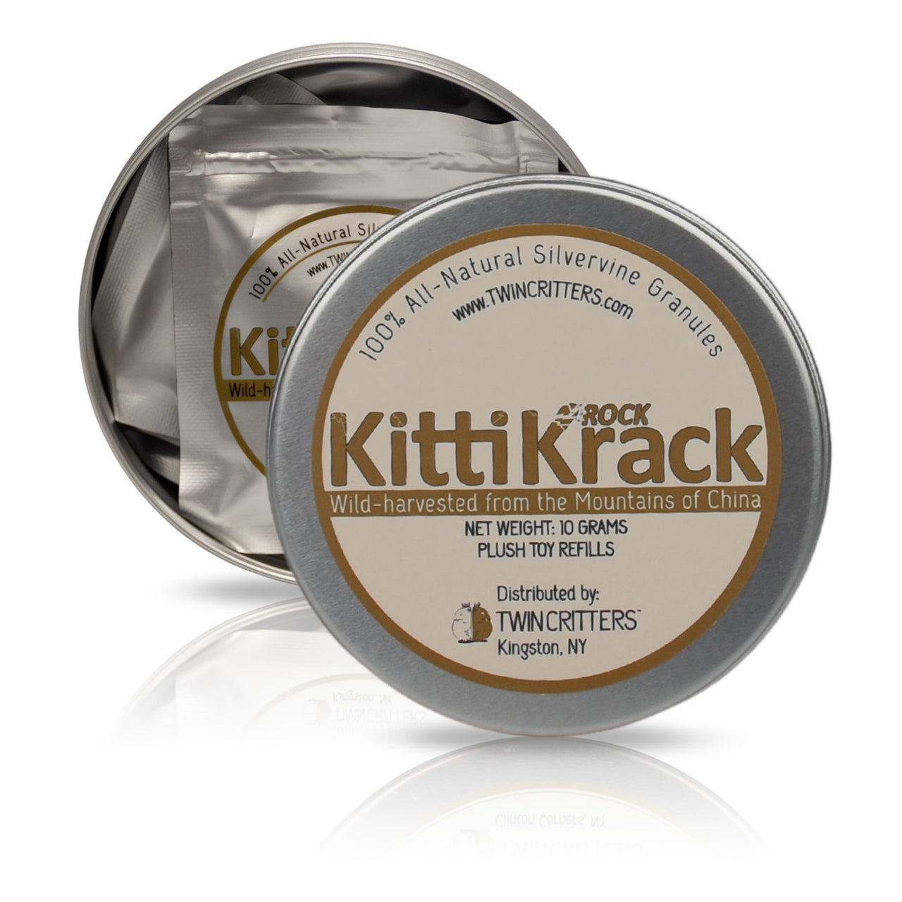 KittiKrack Rock Plush Toy Refills - Organic Silvervine Granules